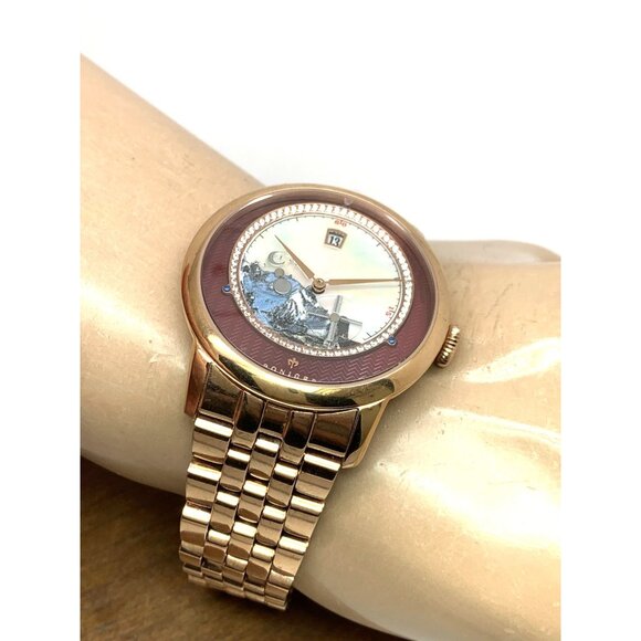 Poniger Men's Watch Automatic Moon Phase Date Rose Gold Stainless Steel 41mm - Picture 5 of 13